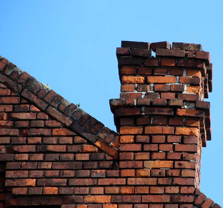 damaged chimney, leaning chimney